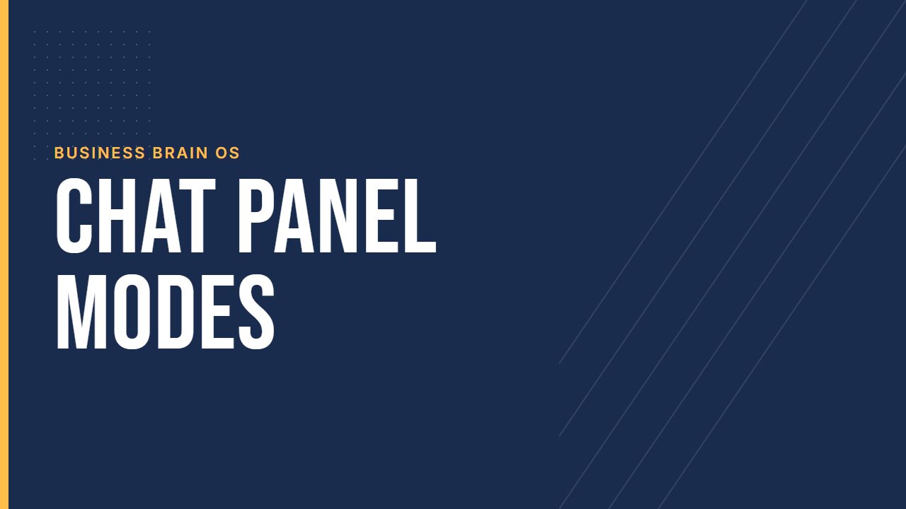 Chat Panel Modes