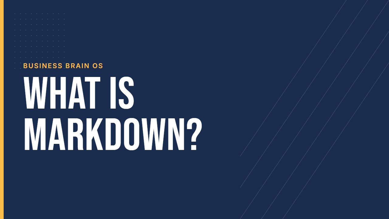 What is Markdown?